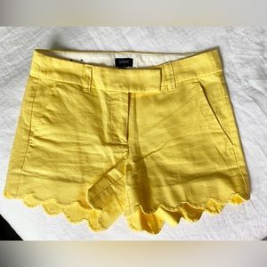 Yellow J. Crew shorts size 0